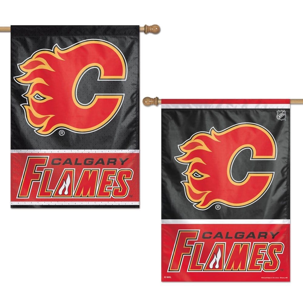 Calgary Flames Flag 2 Sided House Banner heartlandflags