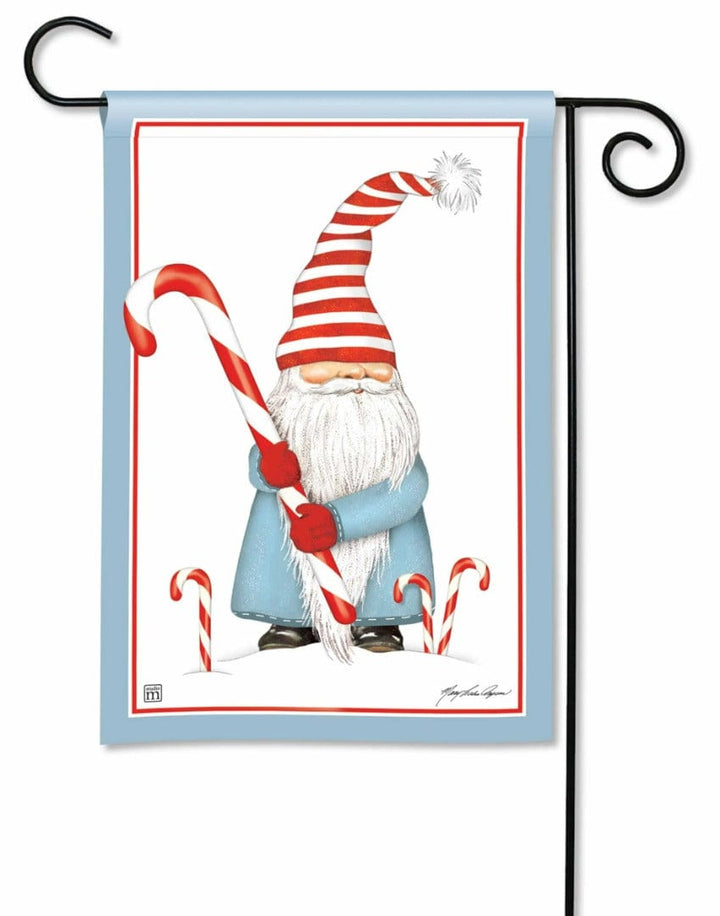 Candy Cane Gnome Christmas Garden Flag heartlandflags