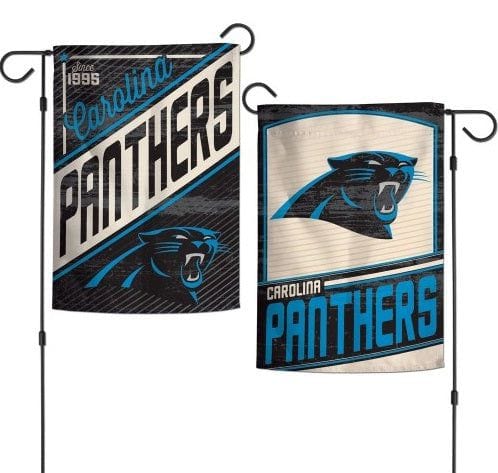 Carolina Panthers Garden Flag 2 Sided Retro Classic Logo heartlandflags