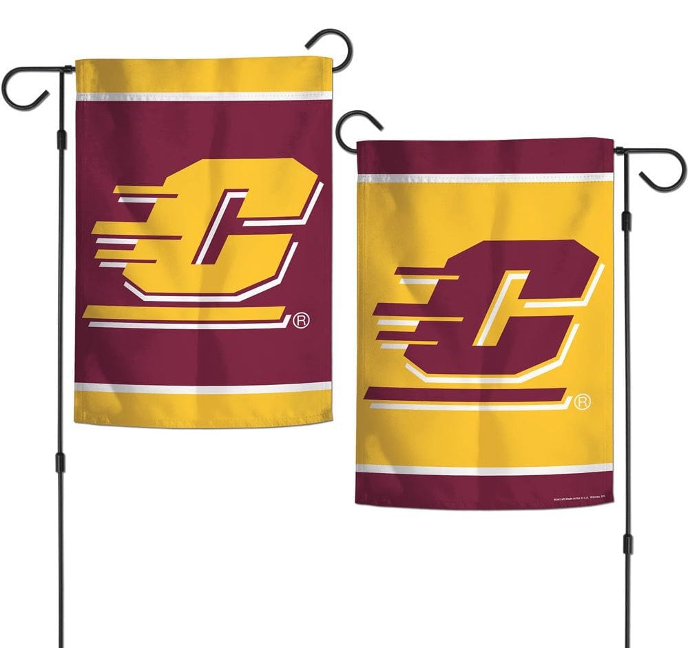 Central Michigan Garden Flag 2 Sided Logo heartlandflags