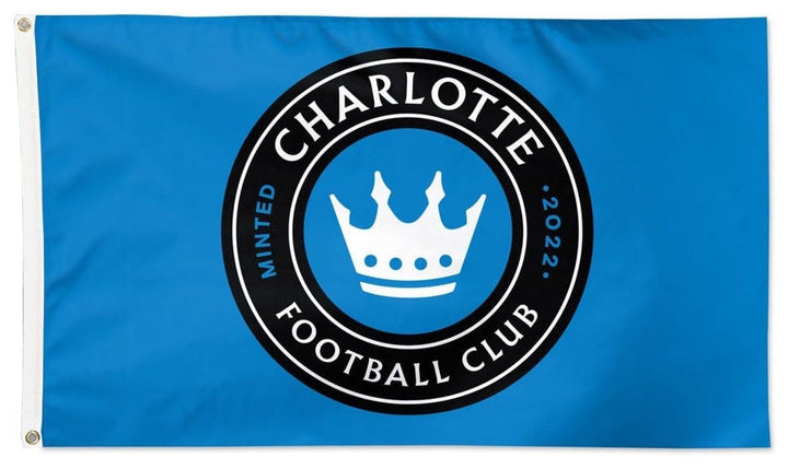 Charlotte FC Flag 3x5 Soccer Blue heartlandflags