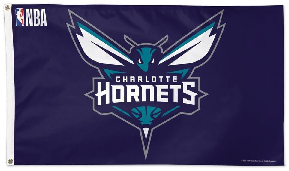 Charlotte Hornets Flag 3x5 Logo Purple heartlandflags