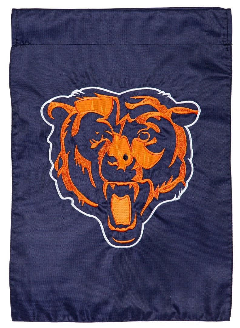 Chicago Bears Garden Flag 2 Sided Applique heartlandflags