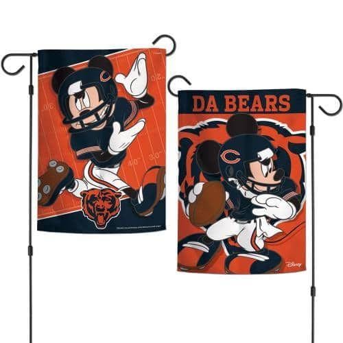 Chicago Bears Garden Flag 2 Sided Mickey Mouse Da Bears heartlandflags