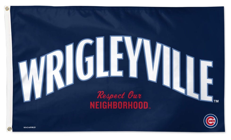 Chicago Cubs Flag 3x5 Wrigleyville Respect Our Neighborhood heartlandflags