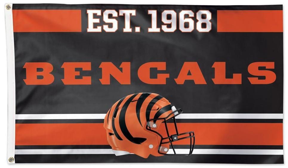 Cincinnati Bengals Flag 3x5 Est 1968 heartlandflags