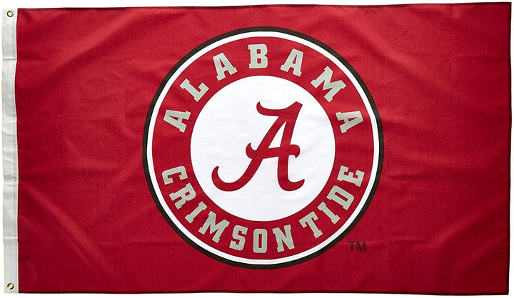 Circle A Logo Alabama Crimson Tide 3x5 Flag heartlandflags