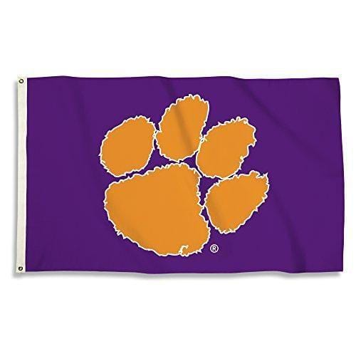 Clemson Tigers 3x5 Purple Flag Grommets heartlandflags