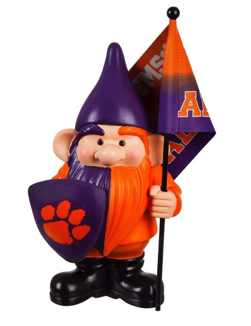 Clemson Tigers Gnome with Flag I'm All In heartlandflags