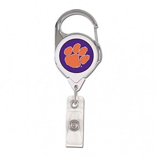 Clemson Tigers Reel 2 Sided Retractable Badge Holder heartlandflags