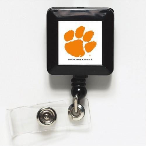 Clemson Tigers Reel Retractable Badge Holder heartlandflags