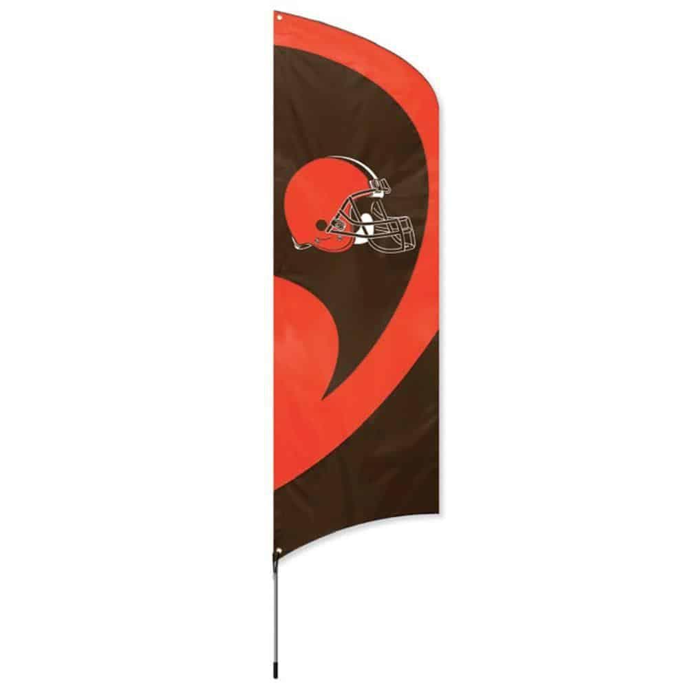 Cleveland Browns Tall Team Feather Flag with Flagpole heartlandflags