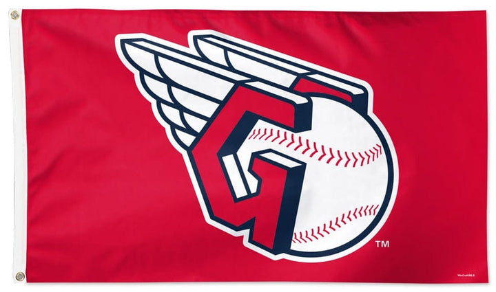 Cleveland Guardians Flag 3x5 Logo Red heartlandflags