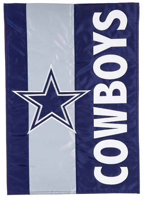 Dallas Cowboys Garden Flag 2 Sided Embellished Logo heartlandflags