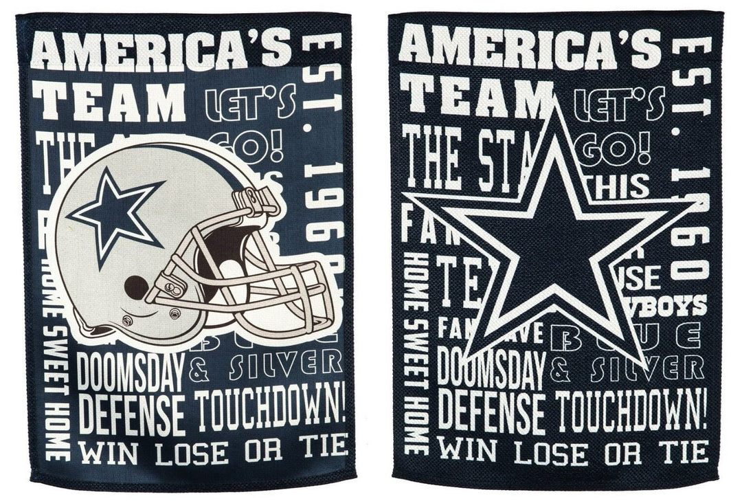 Dallas Cowboys Garden Flag 2 Sided Textured heartlandflags