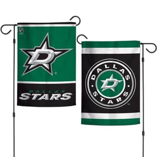 Dallas Stars 2 Sided NHL Garden Flag Double Logo heartlandflags