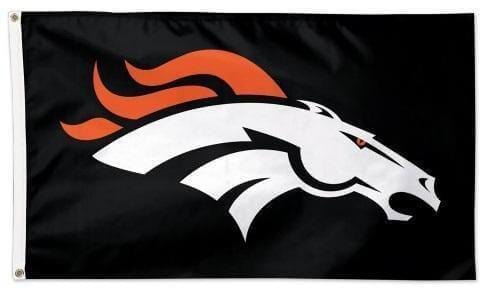 Denver Broncos Flag 3x5 Black 2 Sided heartlandflags