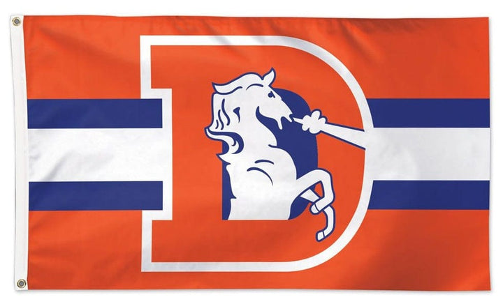 Denver Broncos Flag 3x5 Retro Logo heartlandflags