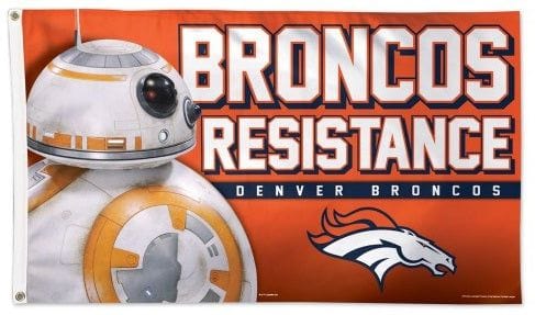 Denver Broncos Flag 3x5 Star Wars Bronco Resistance heartlandflags