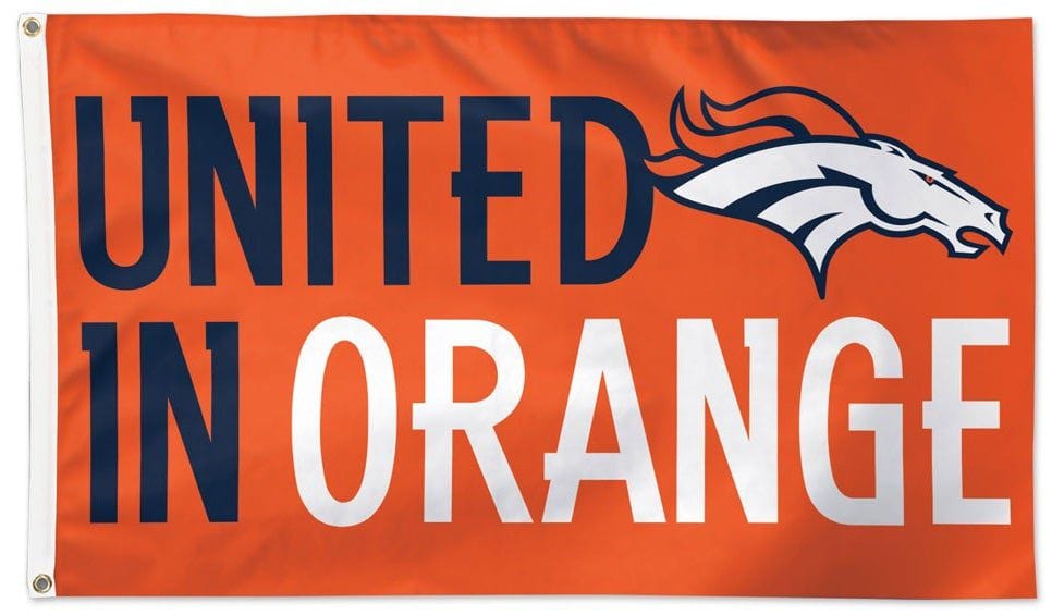 Denver Broncos Flag 3x5 United In Orange heartlandflags