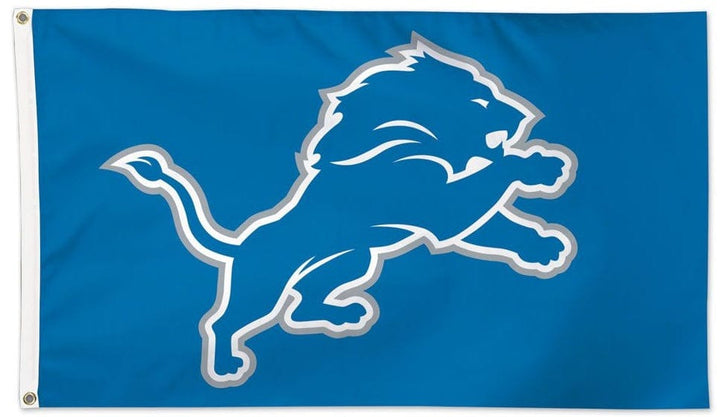 Detroit Lions Flag 3x5 Logo Blue heartlandflags