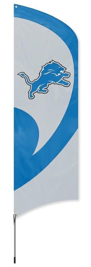 Detroit Lions Tall Team Feather Flag with Flagpole heartlandflags