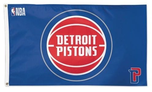 Detroit Pistons Flag 3x5 Logo heartlandflags