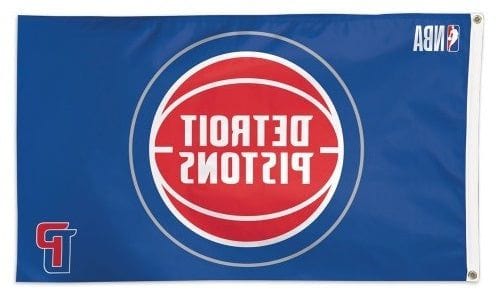 Detroit Pistons Flag 3x5 Logo heartlandflags