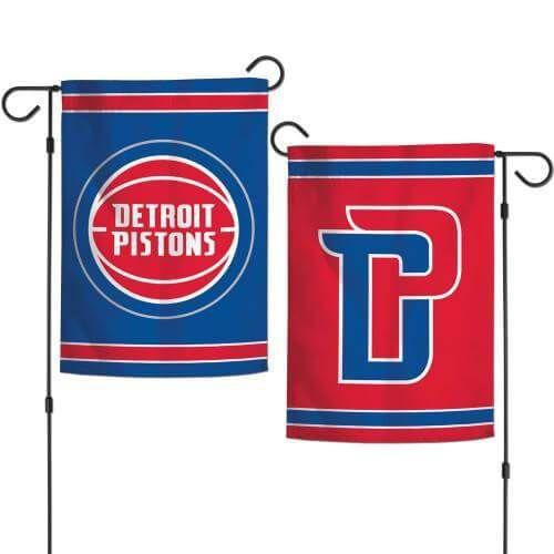 Detroit Pistons Garden Flag 2 Sided Logo heartlandflags