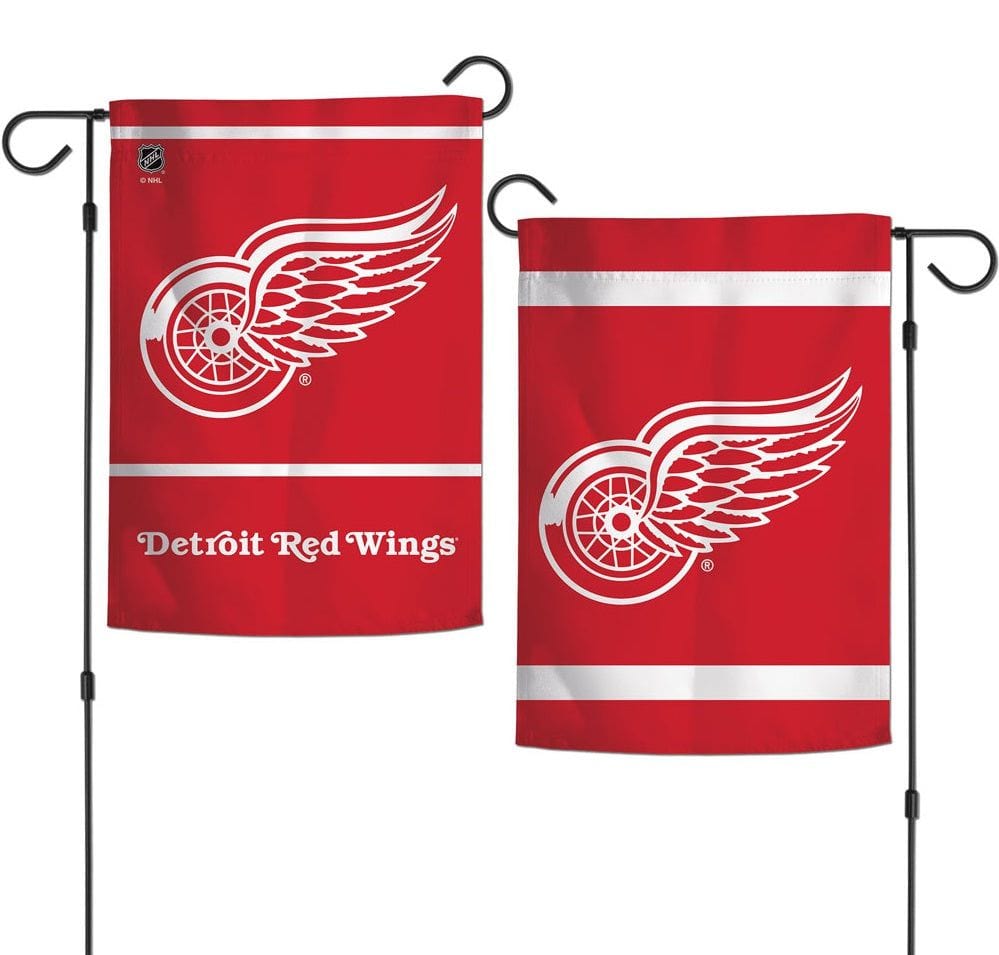 Detroit Red Wings Garden Flag 2 Sided Logo Red heartlandflags