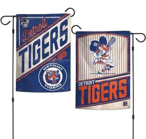 Detroit Tigers Garden Flag 2 Sided Cooperstown heartlandflags