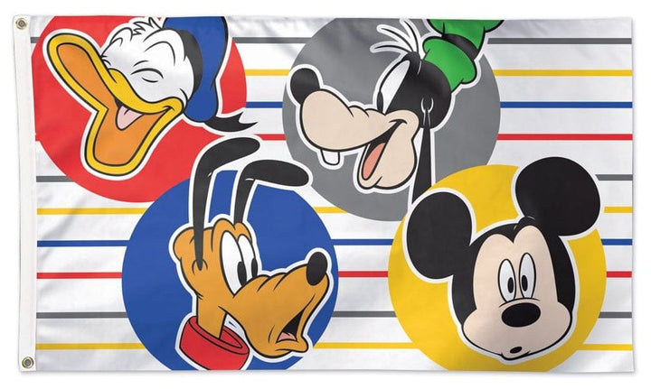 Disney Mickey Mouse and Friends 3x5 Flag Goofy, Pluto, Donald heartlandflags