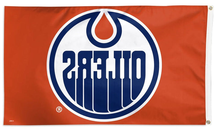 Edmonton Oilers Flag 3x5 Logo Orange heartlandflags