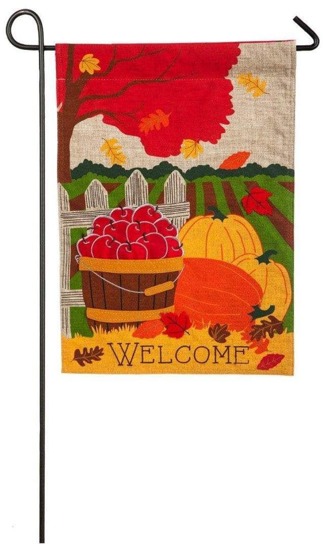 Fall Field Garden Flag 2 Sided Farm Scene heartlandflags