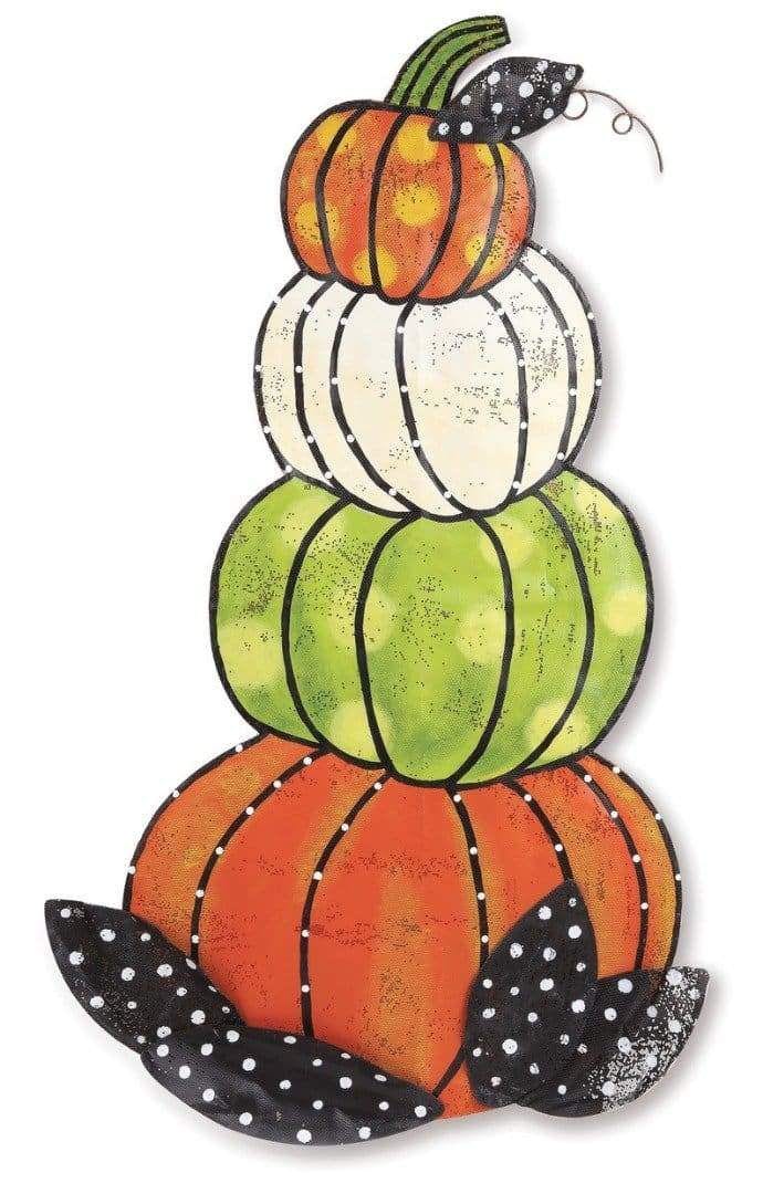 Fall Stacked Pumpkins Door Hanger Peri Woltjer Screenings heartlandflags