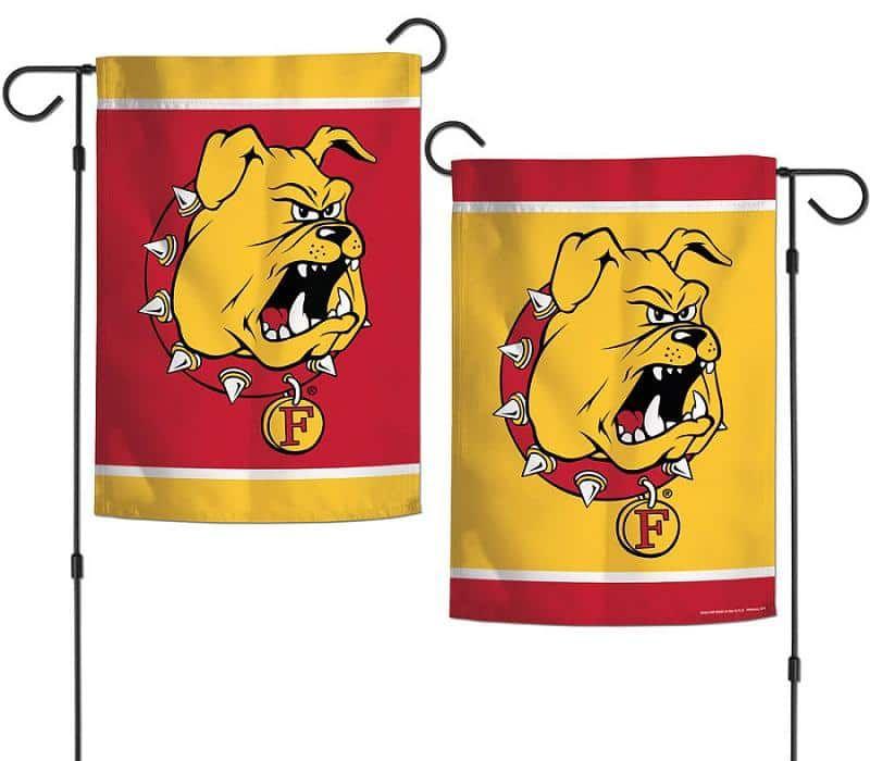 Ferris State University Garden Flag 2 Sided Bulldogs heartlandflags