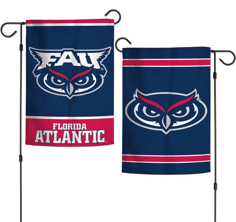 Florida Atlantic Garden Flag 2 Sided FAU Logo heartlandflags