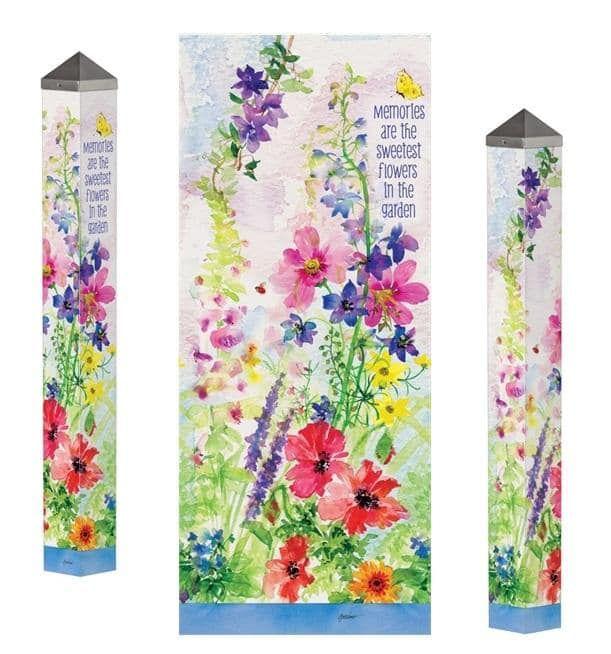 Garden Memories Art Pole 40 Inches Tall Painted Peace heartlandflags