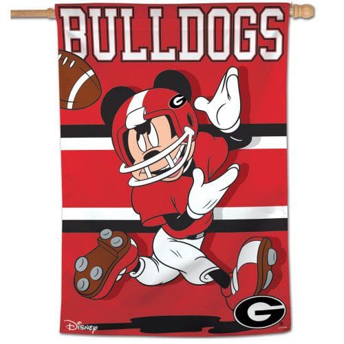 Georgia Bulldogs Banner Flag Mickey Mouse Football heartlandflags