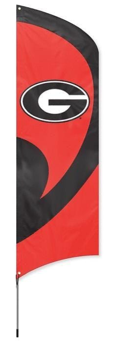 Georgia Bulldogs Tall Team Feather Flag With Flagpole heartlandflags