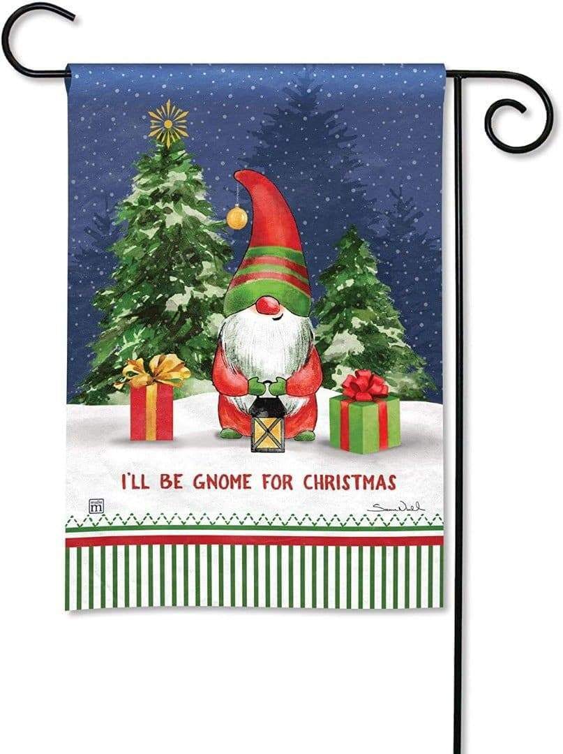 Gnome For Christmas Garden Flag heartlandflags