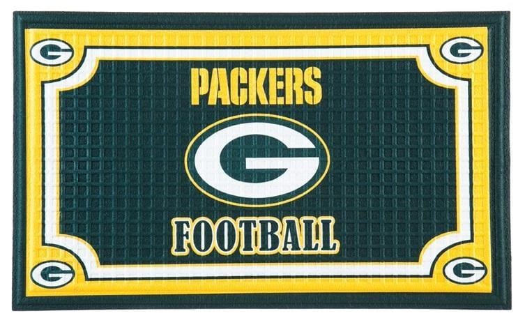 Green Bay Packers Embossed Floor Mat heartlandflags