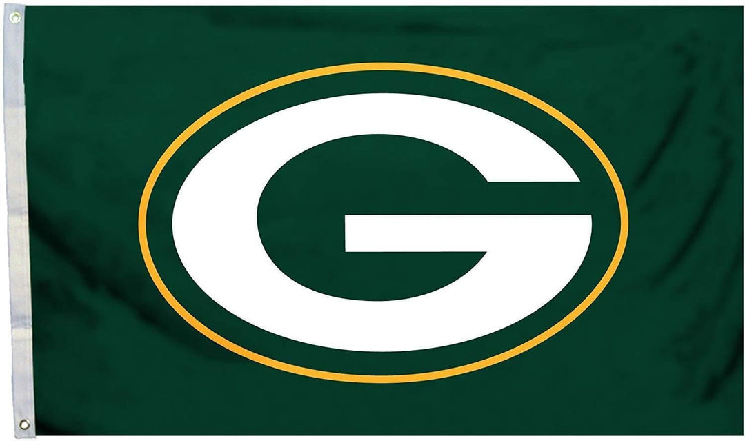 Green Bay Packers Flag 2 Sided Logo Green heartlandflags