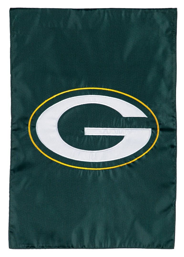 Green Bay Packers Garden Flag 2 Sided Applique heartlandflags