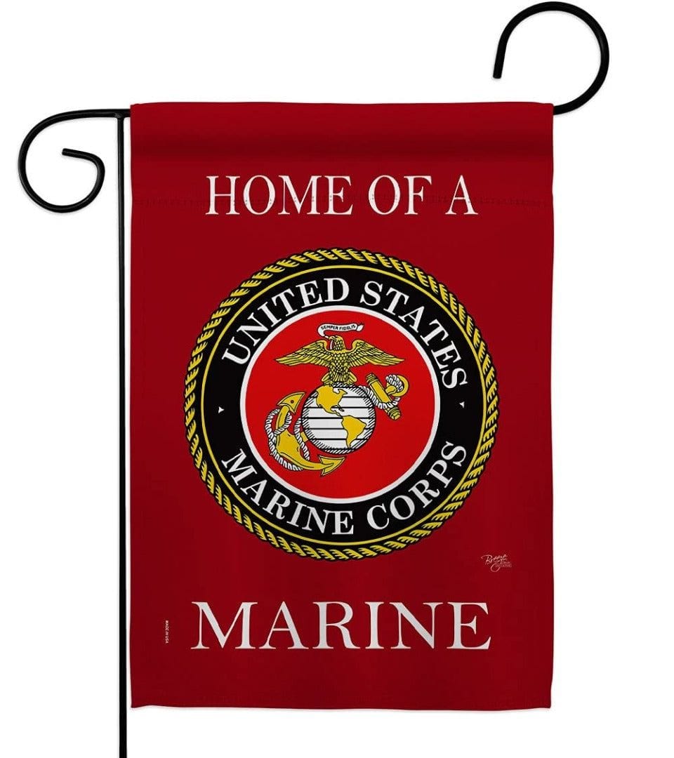 Home Of A Marine Garden Flag 2 Sided United States Marine Corp heartlandflags