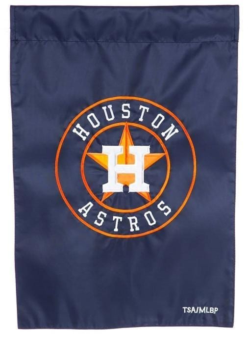 Houston Astros Garden Flag 2 Sided Applique heartlandflags