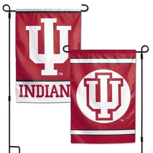 Indiana Hoosiers Garden Flag 2 Sided Logo heartlandflags