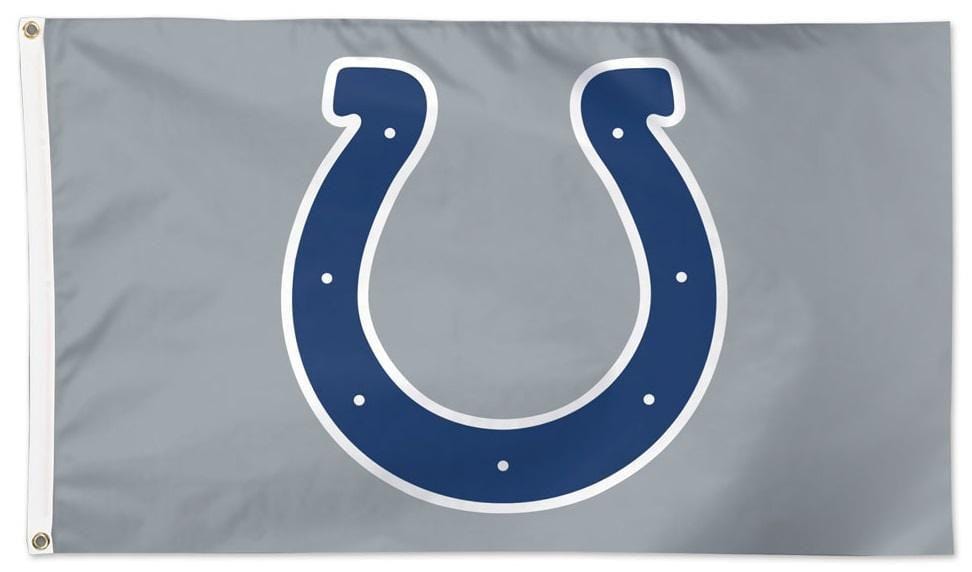 Indianapolis Colts Flag 3x5 Logo Grey heartlandflags