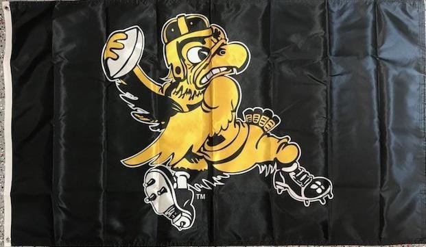 Iowa Hawkeyes Flag 3x5 Retro Football Herky heartlandflags