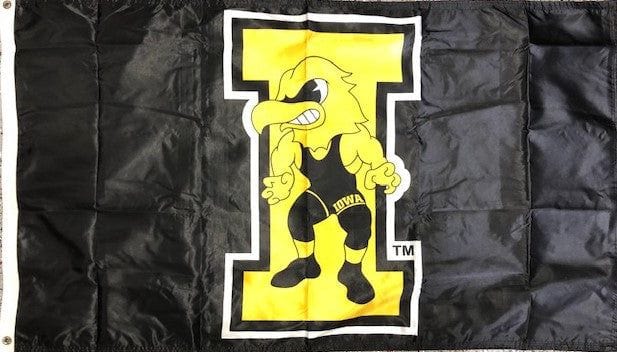 Iowa Hawkeyes Wrestling Flag 3x5 heartlandflags